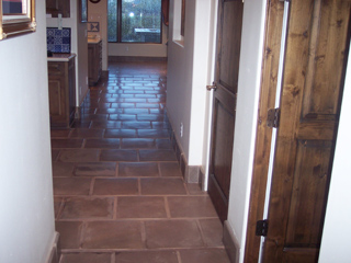 Kitchen floor before being cleaned