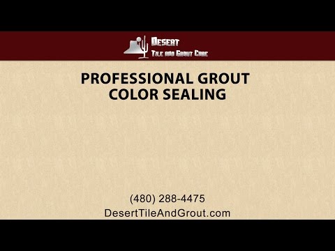 Professional Grout Color Sealing By Desert Tile &amp; Grout Care