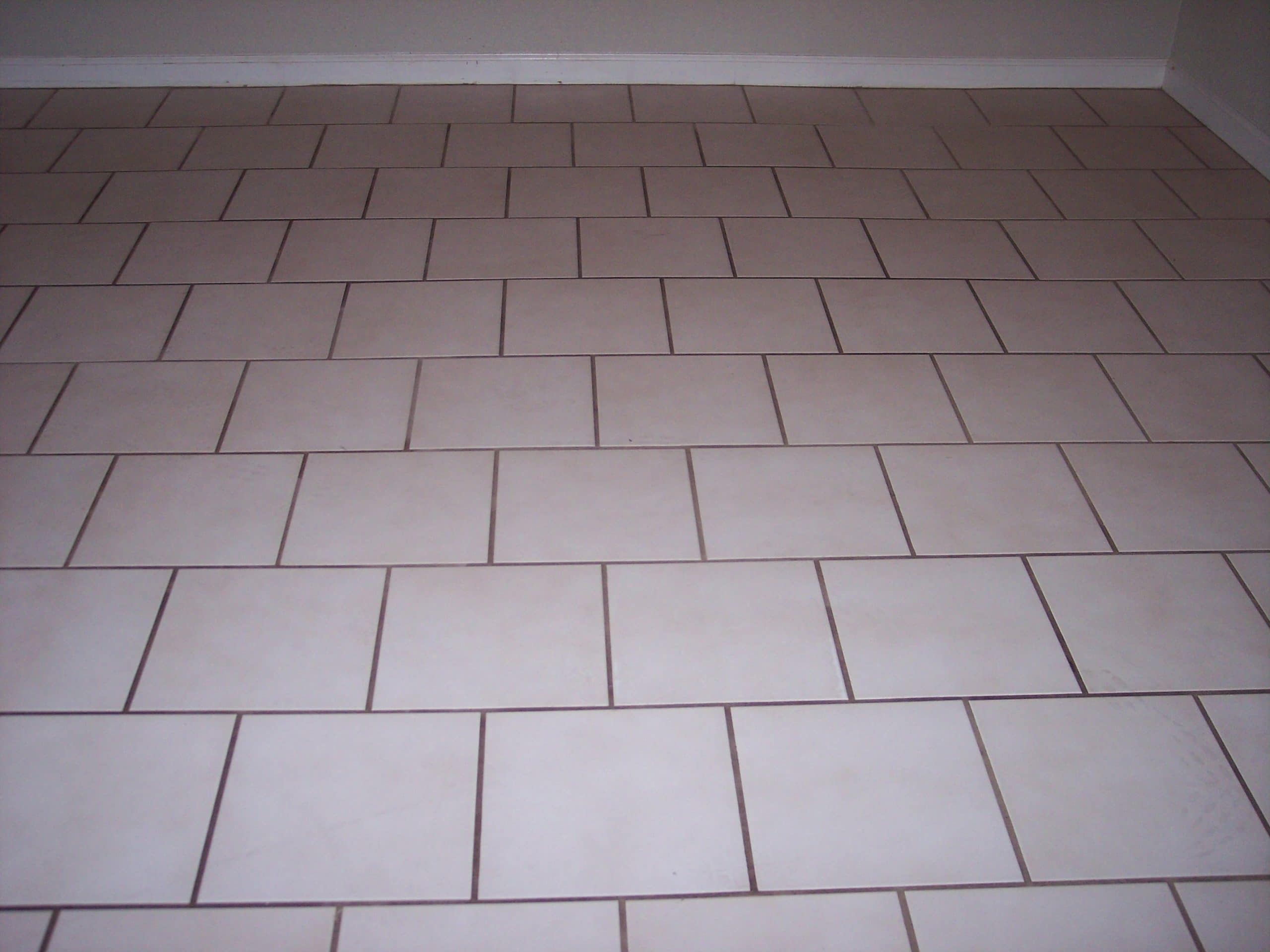 Ceramic Grout Cleaning before