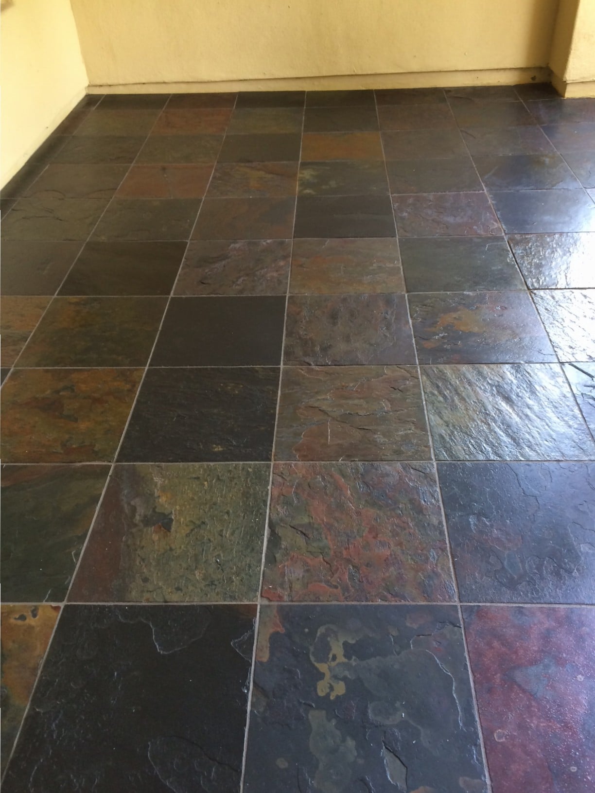 After - Slate Tile Floor Cleaning By Desert Tile