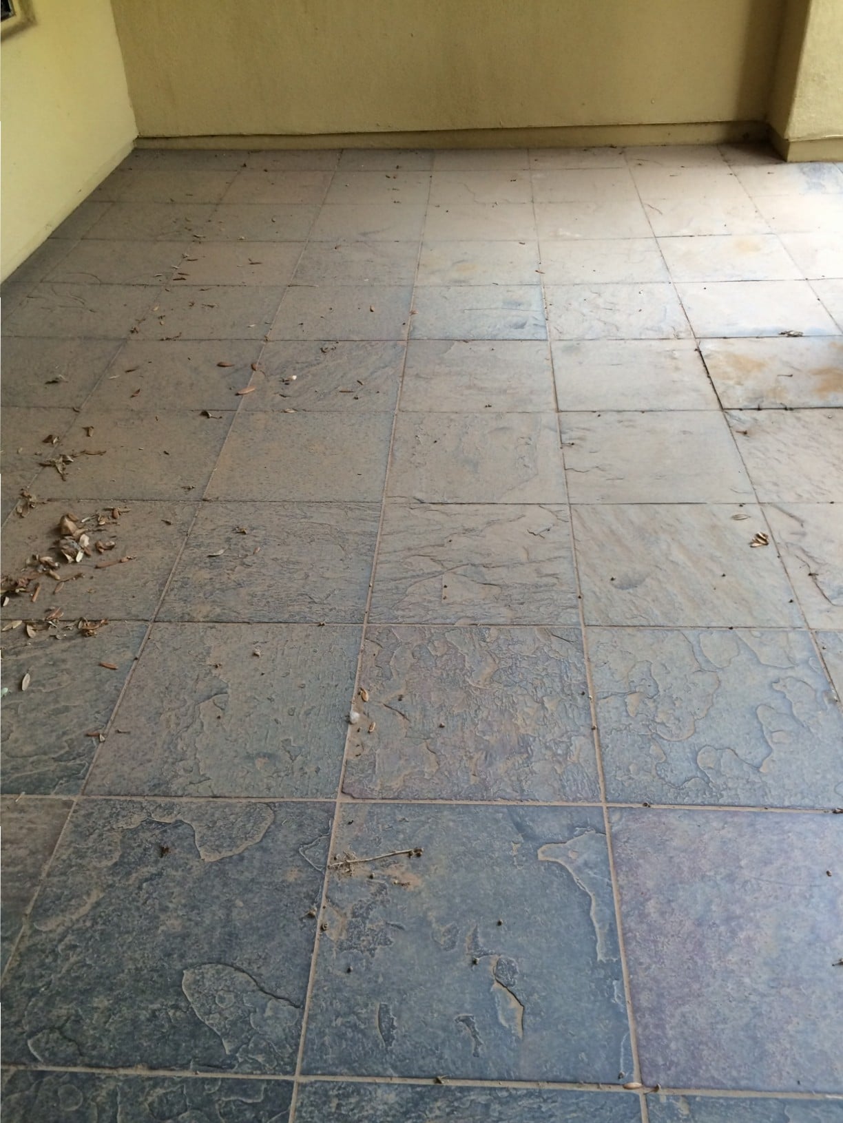 Before - Slate Tile Floor Cleaning & Sealing By Desert Tile