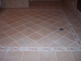 newly restored ceramic tile floor after desert tile and grout care services
