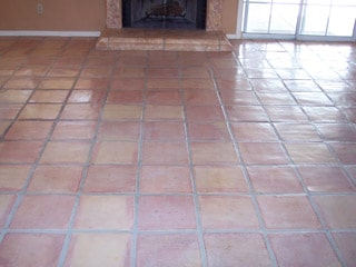 Tiles from Mexico before being cleaned