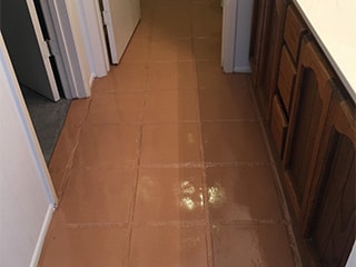 Mexican Tile after stained