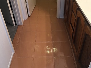 Mexican Tile after stained
