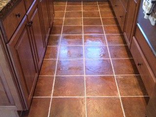 Ceramic Tile Floor after professional ceramic restoration services in Mesa, Arizona