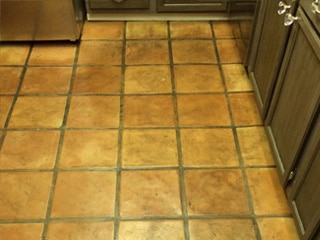 Saltillo Tile before Stained by Desert Tile