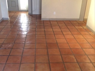 Saltillo Tile before stained process