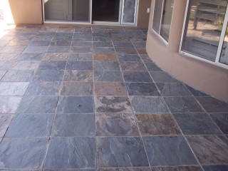 Gilbert, Arizona, home with slate patio needs cleaning and sealing from professionals