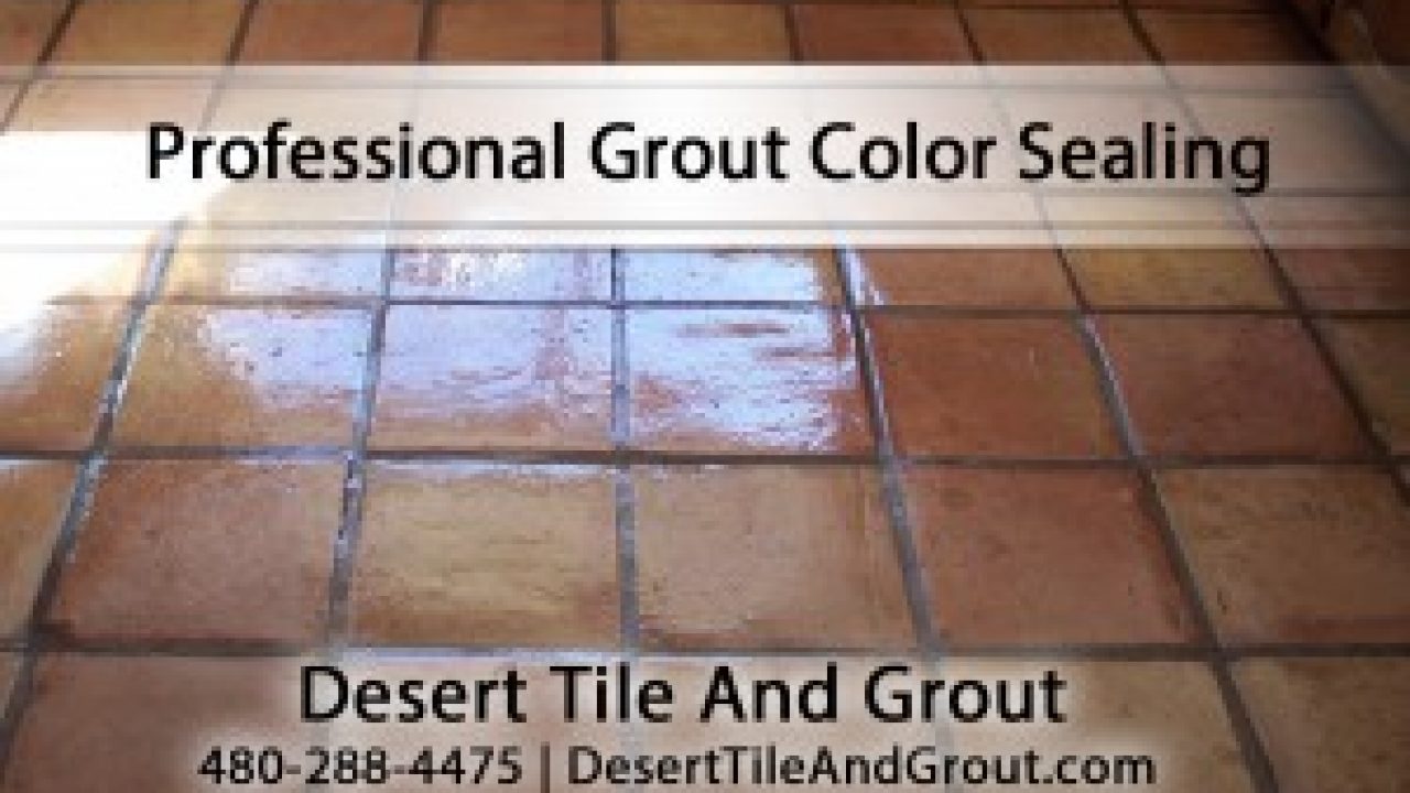 Professional Grout Color Sealing By Desert Tile Grout Care
