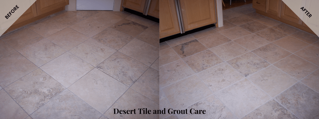 Picture of our recent Chandler AZ grout cleaning project