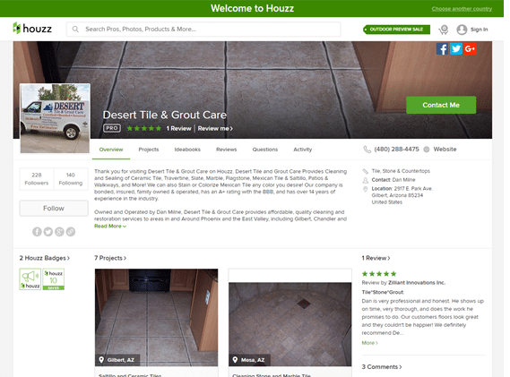 Desert Tile and Grout Care Houzz