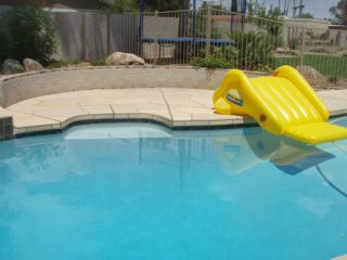 Damaged pool repair by Desert Tile