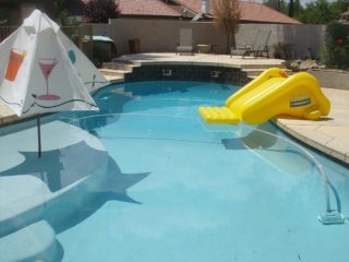 Damaged pool repair by Desert Tile