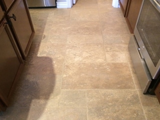 Travertine finish - After