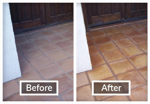 Before & After tile and grout, Casa Grande, AZ
