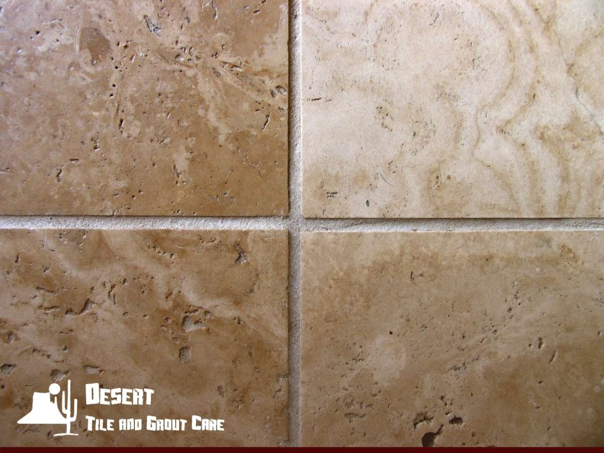 Travertine Tile Floor In Mesa, Arizona